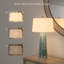 Emerald Rain - Lampe de table abstraite aux tons verts 32 po - ensemble de 2 - finition verte
