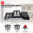 Gasland Chef 30" 5 Burners Gas Cooktop with Reversible Cast Iron Grill/Griddle, NG/LPG Convertible