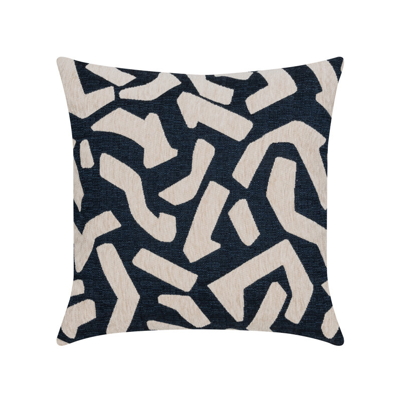 Fascination Sunbrella® Throw Square Indoor/Outdoor Pillow Cover & Insert by Elaine Smith, Caramel, 20"H X 20"W