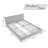 Upholstered Bed Frame  With  Storage Drawers-866607966-866607960