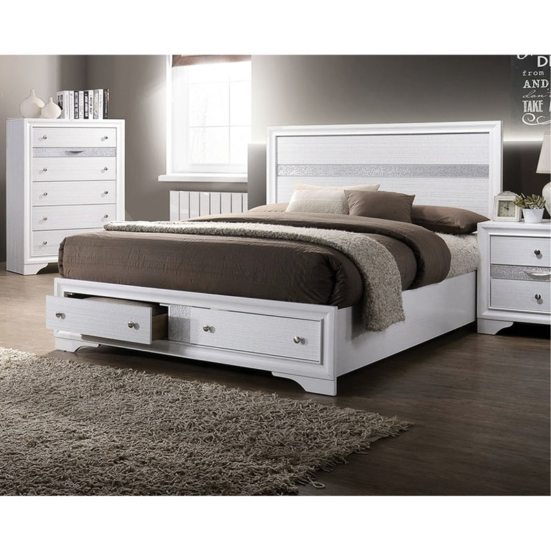 Creekside Platform Storage Bed, Full, White