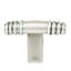 SHERBORNE RECT. KNOB; MATTE SILVER FINISH