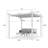 PURPLE LEAF 10' x 10' Outdoor Retractable Pergola White Heavy-Duty Aluminum Pergola Patio Metal with Double Sun Shade Canopy for Gardens Deck Backyard, White-80772897