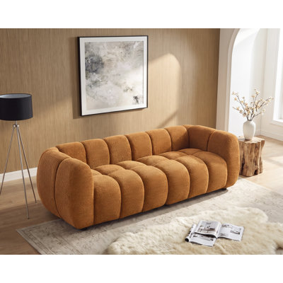 Modern Upholstered Sofa, Tufted Couch