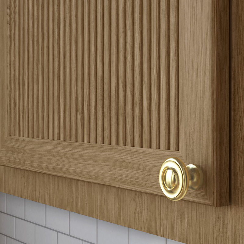 4491 Dominion Knob, Satin Brass