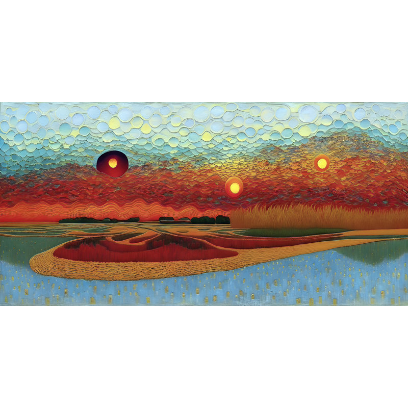 Modern Earth 111, 24" H x 48" W