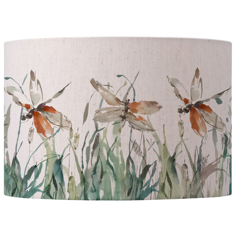 Round Cotton Lamp Shade ( Screw On ), 25cm H x 40cm W x 40cm D, Multicoloured