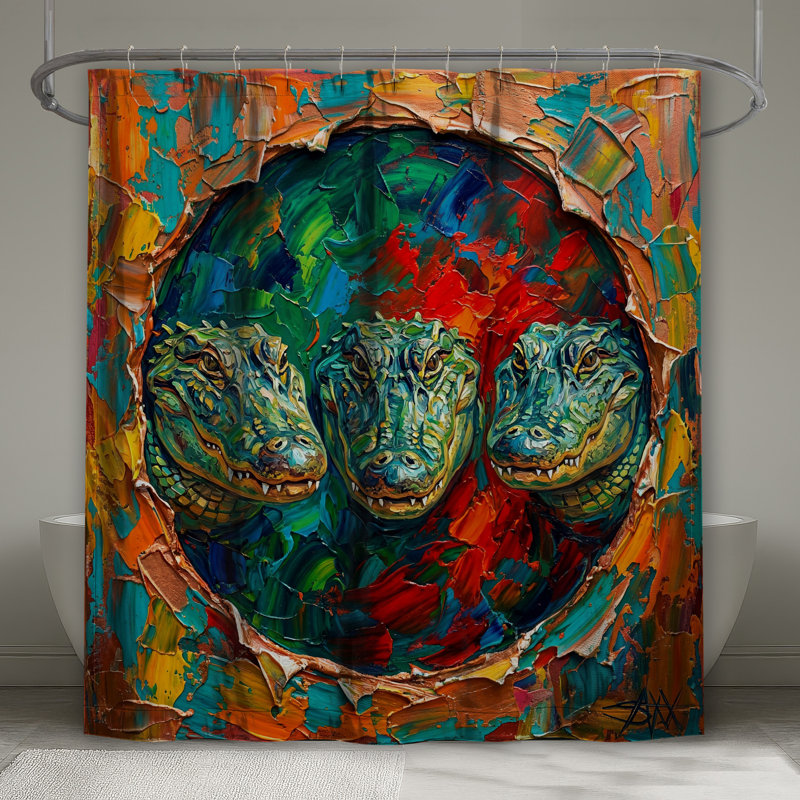 Rideaux de douche Abstract, 70in W x 84in H
