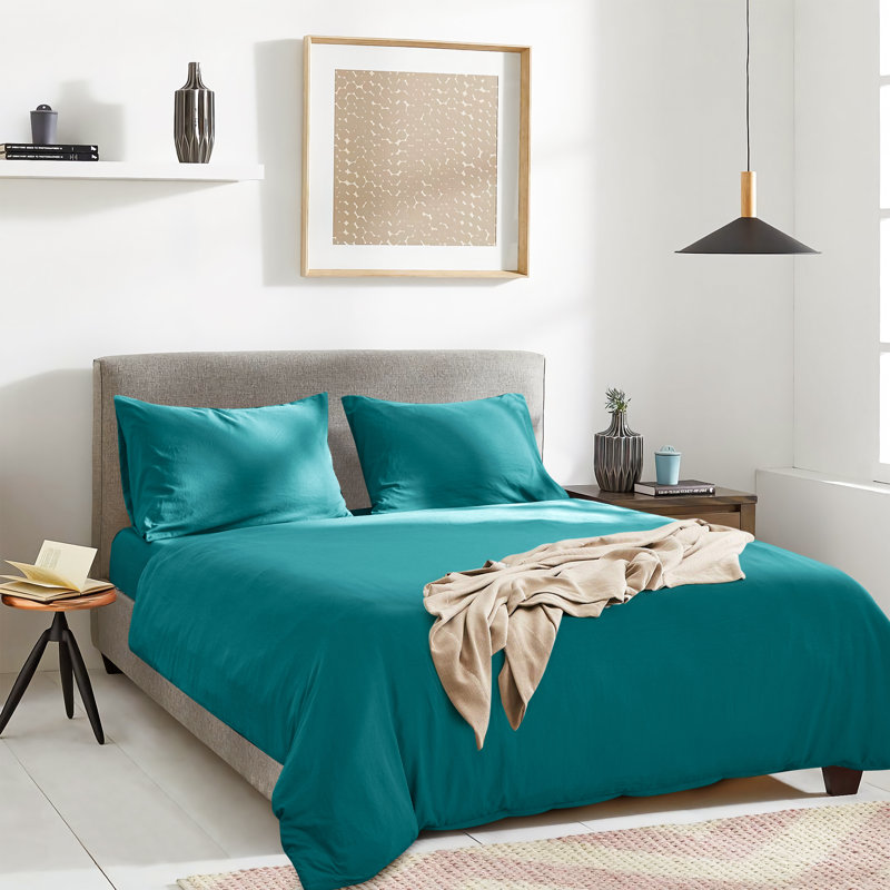 Lockland Extra Softness Premium Microfiber Bedding Set, Blue Green