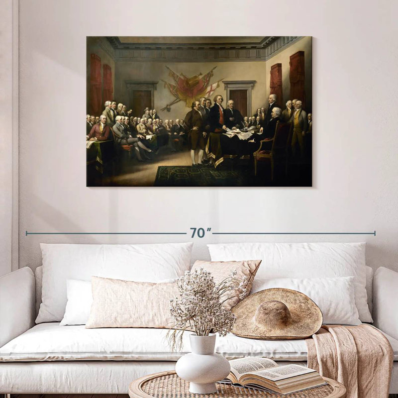 Lelar Declaration Of Independence, 30" H x 45" W
