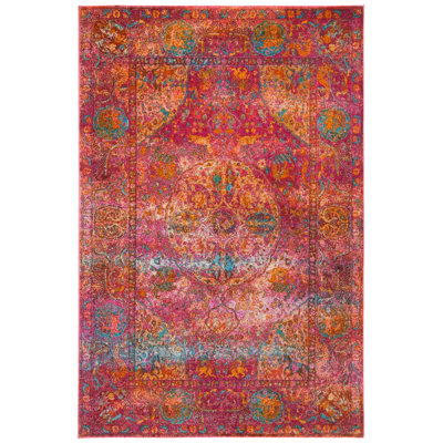 Marques Oriental Orange Area Rug