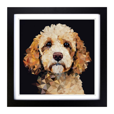 Cockapoo Geometric No.1 - Framed Print