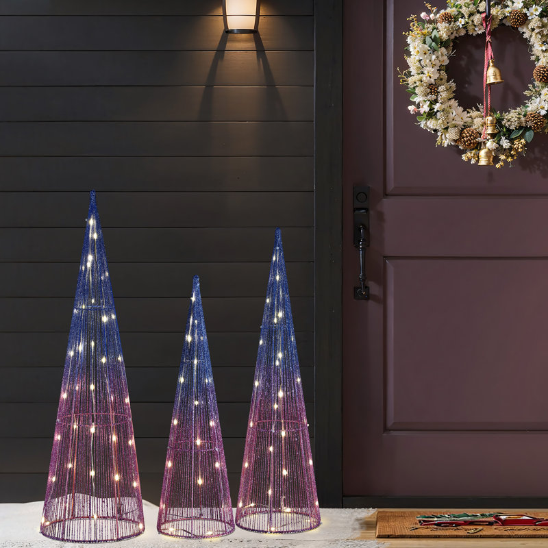 Multi-Color Lighted Trees Indoor and Outdoor Holiday Decoration