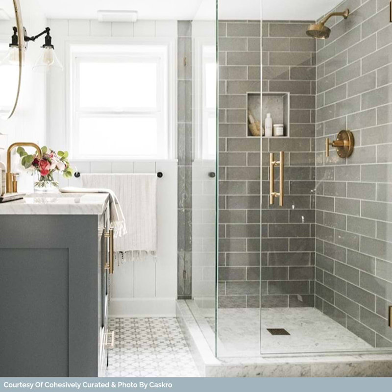 Santa Monica 4x12 Polished Ceramic Subway Tile, Gray