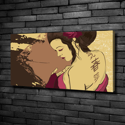 Geisha - No Frame Print on Canvas