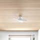 Vox 5 - Blade Indoor/Outdoor Smart Flush Mount Ceiling Fan with Remote Control and LED Light Kit, Works With Alexa and iOS or Android App