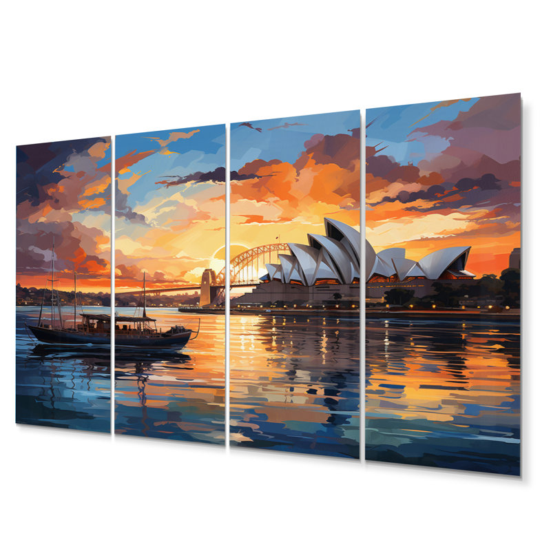 Coastal Cities & Countries Wall Decor on Metal