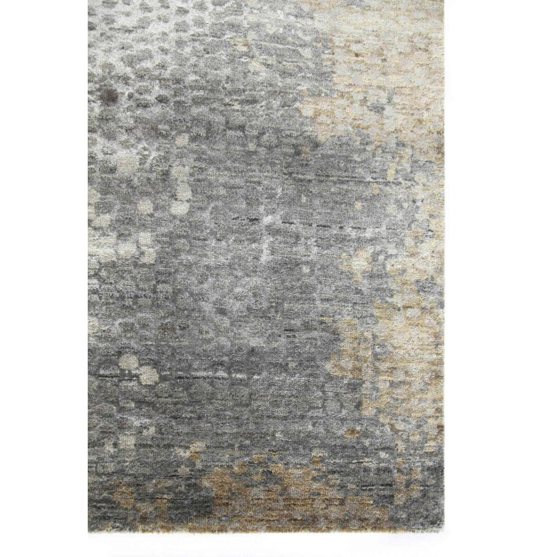 Contemporary One-of-a-Kind Rectangle 7'11" X 10'1" Hand Knotted Area Rug