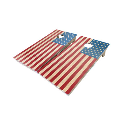 Ensemble de panneaux de cornhole en plastique 10 pièces 2' x 4' american