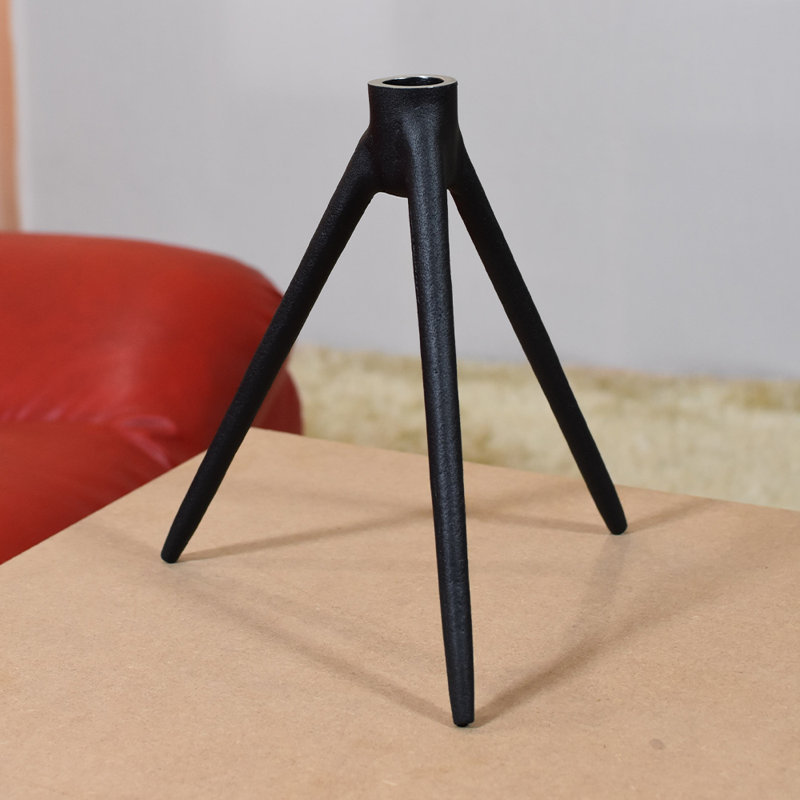 Bougeoir de table en aluminium, H 18 po x l 9 po x P 19 po