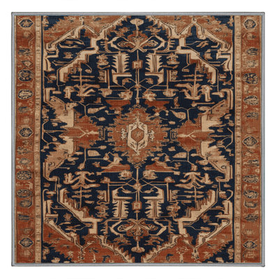 Tapis brun lavable à la machine