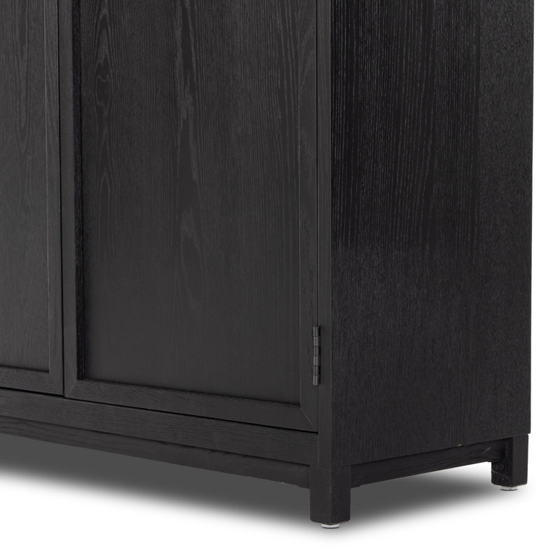 Millie China Cabinet, Drifted Matte Black