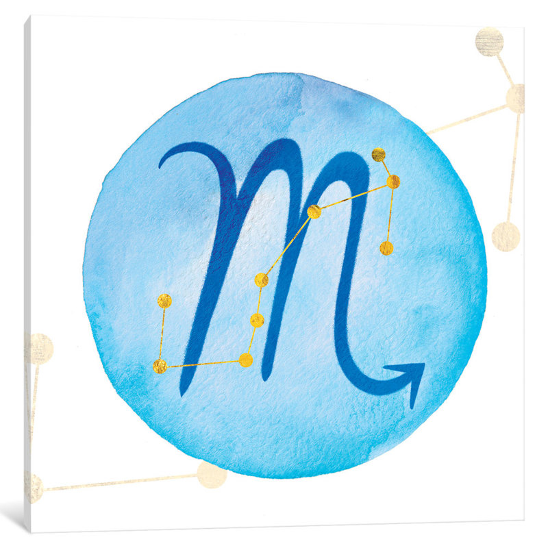 Éclairage de constellations avec constellation, reproduction d’art sur toile tendue, H 26 po x l 26 po x P 1,5 po