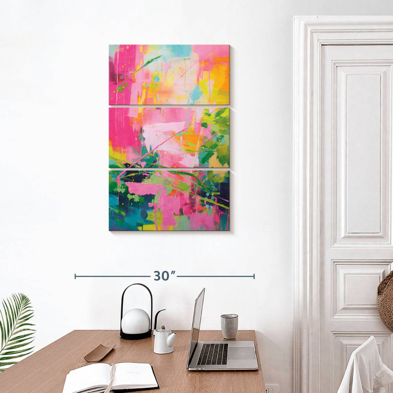 Avery Abstract Vibrant Hues, 32" H x 20" W