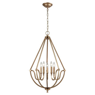 Adile 5 - Light Dimmable Geometric Chandelier