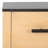 Abbianna Black Marble Top Nightstand