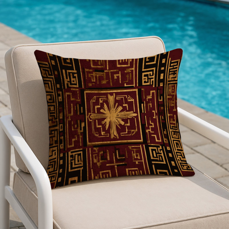 Goldleaf Embrace Indoor And Outdoor Throw Pillow, Square 16"