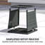 Square Metal Outdoor Side Table , 45cm cm W 45cm cm D-502002446