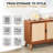 Ailia 58" 3 Drawer Sideboard Fully Assembled-1129374788