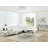 31.4 Inch Modern Two-Tier Square Coffee Table - An Elegant Combination of Clear Glass and Marble Pattern Sticker.It can be used as a coffee table,a side table or a display stand.-235532371