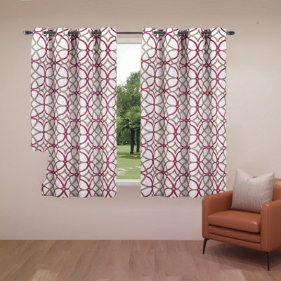 Paire de rideaux transparents avec œillets Elisianna