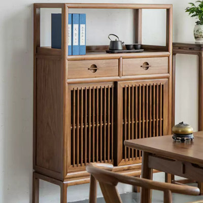 Buffet en bois de noyer noir