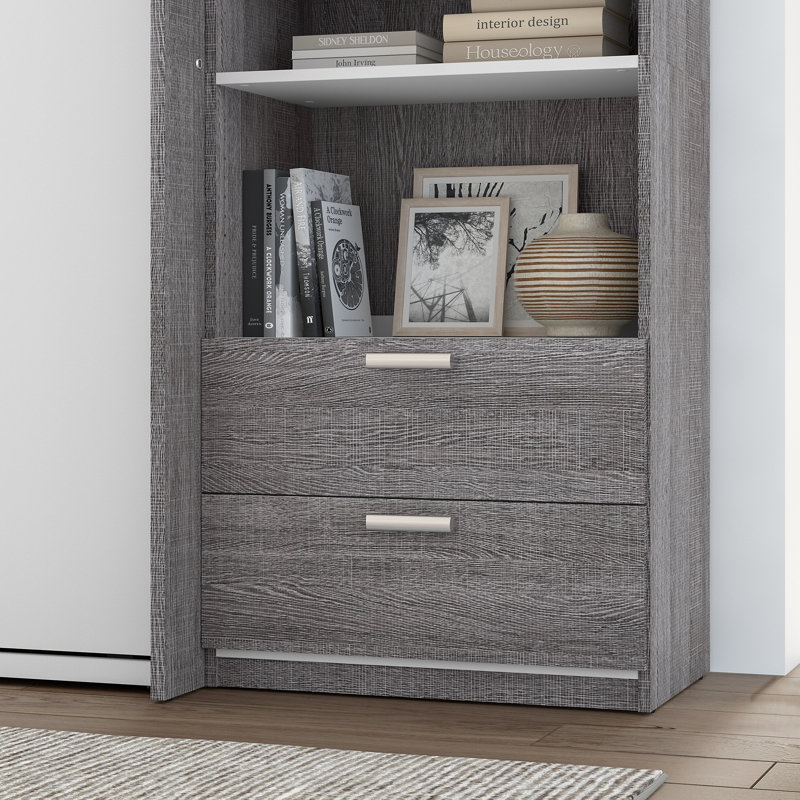 Lindsley 29,3" W x 10" H tiroir, Écorce grise