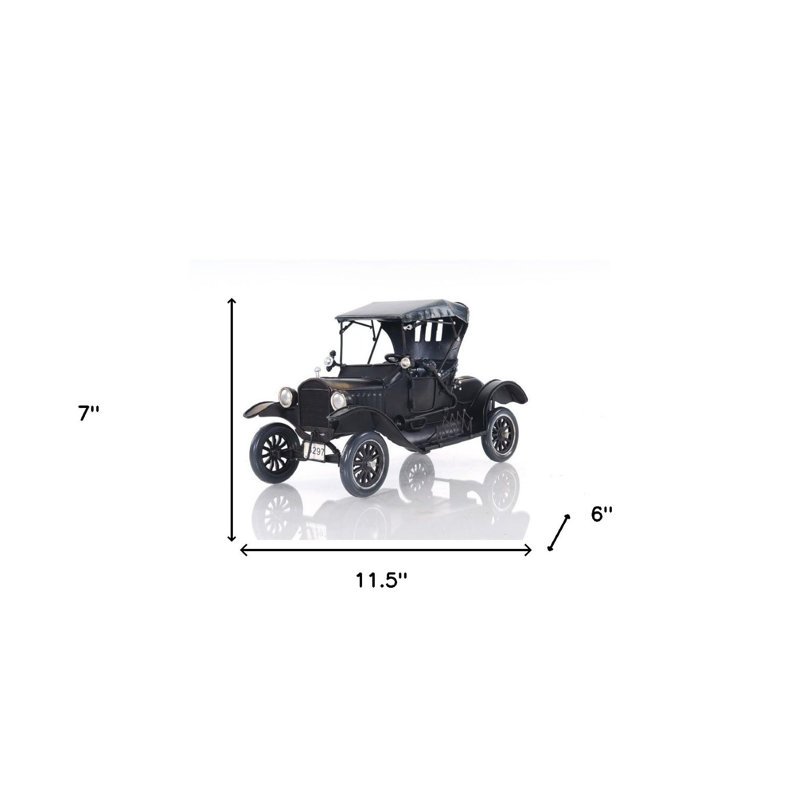 Sculpture de table miniature en métal noir c1908 Ford Jazmeen