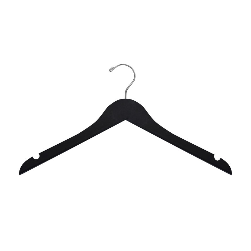 Wood Standard Hanger for Suit/Coat, Black