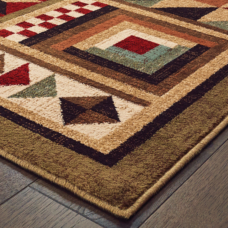 Tisbury brun / multicolore Cotulla Southwestern, Rectangle 7 pi 10 po x 10 pi