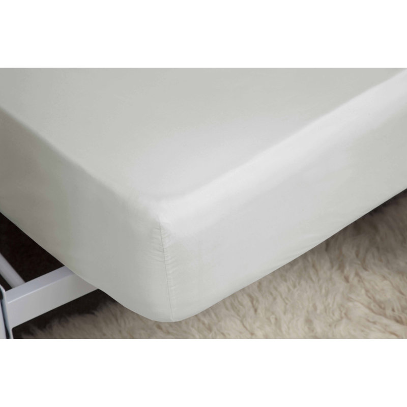 Sateen Fitted Sheet, Single (3'), Ivory