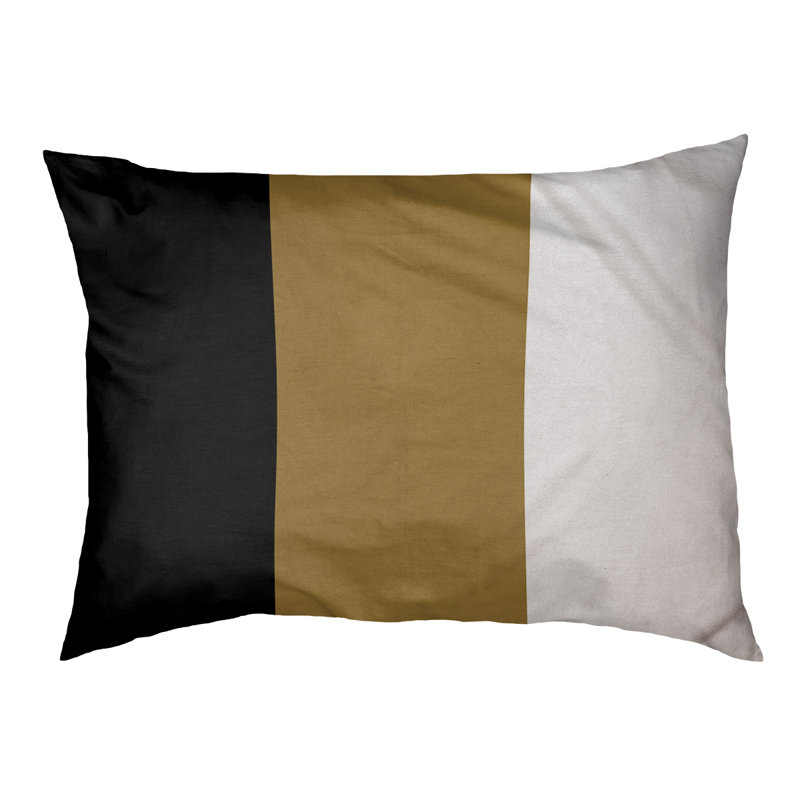 Coussin intérieur New England, Grand (l 50 po x P 40 po x H 7 po), Noir / doré / blanc