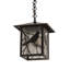 Luminaire suspendu rectangulaire 1 lumières lanterne Villagomez