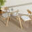 Costway 35.5" Round Glass Dining Table For 4 With Tempered Glass Tabletop Rubber Wood Frame-1978334321