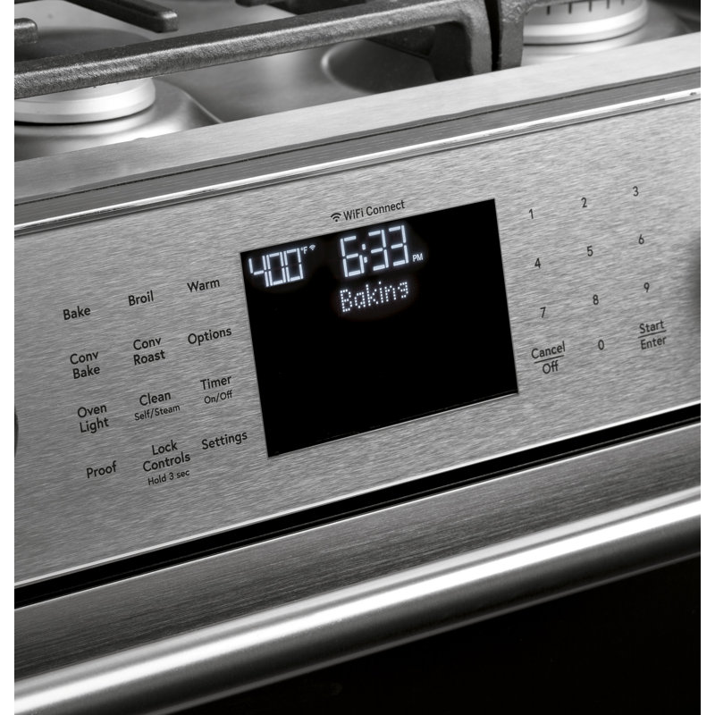 Café 30" 5.6 cu. ft. Smart Slide-in Gas Range with Griddle