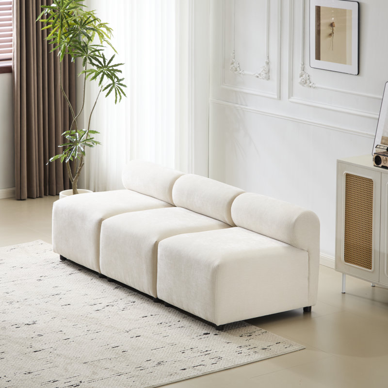 Canapé modulaire rembourré en U Briar, H 27 po x l 78 po x P 31 po
