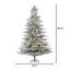 90' H Lighted Artificial Pine Christmas Tree