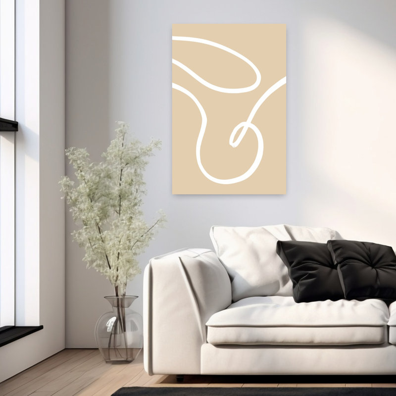 Art contemporain contemporain abstrait, H 36 po x l 24 po