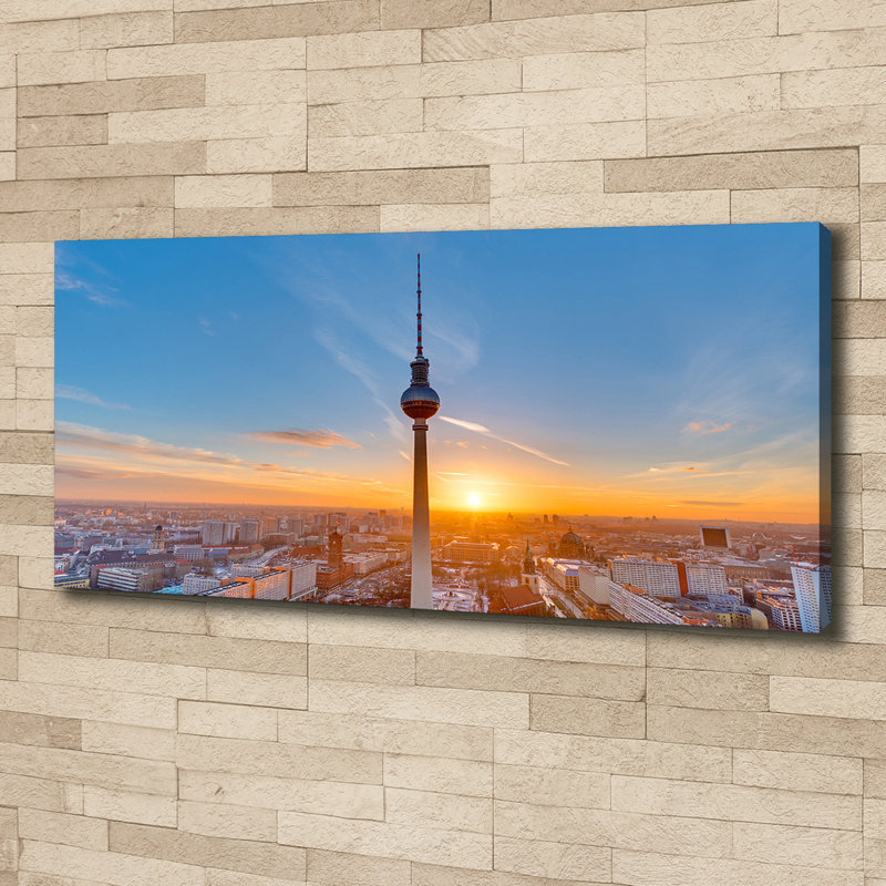 Television Canvas Tower - Wrapped Canvas Print