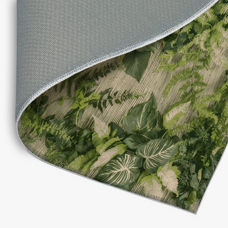 Tapis d'intérieur et d'extérieur vert Nature, Rectangle 4pi x 6 pi